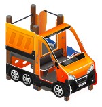 Машинка (оранжевый) тип 1 - ДИК 1.03.1.01-01 - Игровой комплекс H=750