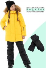 Зимний костюм Скандинавия желтый черный - предзаказ