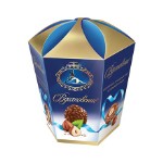 Конфеты в коробках Вдохновение с шоколадно-ореховым кремом и целым фундуком 150 г.