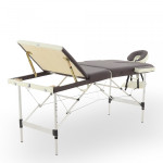 Стол массажный складной JFAL01A 3-х секционный, цвет синий/белый MedMos