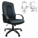 Кресло офисное Brabix Strike EX-525 экокожа/ткань, черно-серое TW 531378