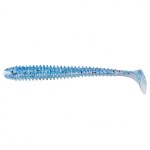 Виброхвост Helios Liny Catcher 2,35”/6 см, цвет Blue Fish 12 шт HS-5-052
