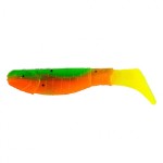 Виброхвост Helios Chubby 3,55”/9 см, цвет Pepper Green &amp; Orange LT 5 шт HS-4-032