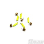 Мормышка безнасадочная Яман Гвоздешарик желтый, d-2 мм, 0,45 г, шарик латунный (5 шт.) Я-МР1688