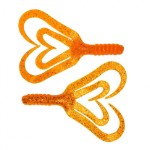 Твистер Helios Credo Four Tail 2,35”/6,0 см, цвет Orange &amp; Sparkles 10 шт HS-20-022