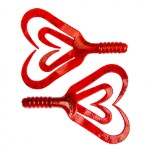 Твистер Helios Credo Four Tail 2,35”/6,0 см, цвет Pepper Red 10 шт HS-20-030