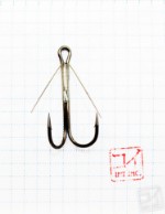 Крючок Koi Weedless Double Hook № 1⁄0 , BN, двойник незацепляйка (5 шт.) KH2325-1/0BN