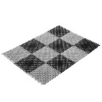Грязезащитный коврик Vortex Травка 42х56 см черно-серый 23005