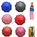 Женский зонт автомат однотонный радуга (564)