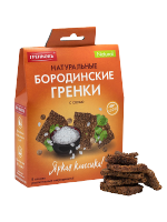 Сухарики-гренки “бородинские” с солью, 3*20*30 мм