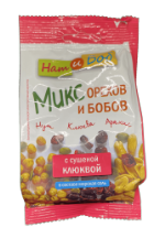 Микс орехов и бобов с клюквой, (20 шт х 70 г)