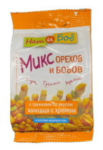 Микс орехов и бобов с гренками со вкусом холодца с хреном, (20 шт х 70 г)