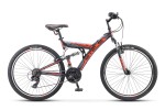 Горный велосипед (двухподвес) Stels - Focus V
26” 18-sp V030 (2019) Р-р = 18; Цвет: Черный / Красный
