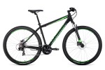Горный велосипед (29 дюймов; найнер) Forward
- Apache 29 3.0 disc (2020) Р-р = 21; Цвет: Черный / Светло-Зеленый