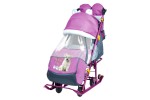 Санки-коляска Nika - Ника Детям 7.2 (НД7-2) Цвет
ткани: Светло-Фиолетовый (Dog (Орхидея)); Цвет рамы: Фиолетовый
