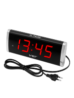 Часы электронные настольные от сети с будильником VST 730-1 Красные