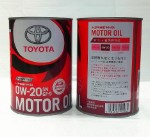 Масло моторное Toyota Motor Oil SP 0W20 GF-6A (1л.) синт. ж/б