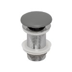 Донный клапан AVS 813-0101-MH без перелива, цементно-серый матовый