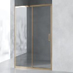 Душевая дверь в нишу AVS Вектор 120 см профиль золото, стекло прозрачное