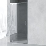 Душевая дверь в нишу AVS Аксиома 90 см профиль хром, стекло прозрачное