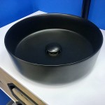 Раковина AVS Art Basin 801-0201-d36MB 35х35 черная матовая