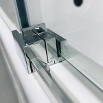 Шторка на ванну AVS Перла 100 см левая профиль хром, стекло прозрачное