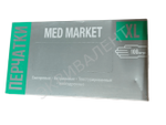 ПЕРЧАТКИ НИТРИЛОВЫЕ MED MARKET (УПАКОВКА)