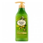 Корейский освежающий гель для душа оливки и зеленый чай Kerasys Shower Mate Body Wash Fresh Olive &amp; Green Tea 550 мл