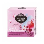 Корейское ароматное мыло роза и вишневый цвет Kerasys Shower Mate Lovely Rose &amp; Cherry Blossom Soap 100 гр