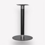 Подстолье обеденное Flat Black Chrome Circle (без пластика) f90-36