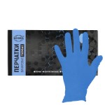 Перчатки виниловые неопудренные AVIORA голубые (50 пар, M)