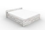 Товар АнтЛи Мебель Кровать АЛИСА СМ 160*200 Ш1800 В600(400) Г2032 мм Бетон Пайн Белый НФ-00014543