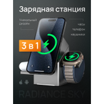 Беспроводная зарядка для iPhone: Быстрая и многофункциональная док - станция 3в1.