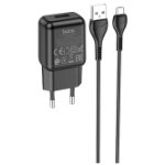 Сетевое ЗУ Hoco C96A + кабель Micro USB (1USB/2.1A) черный