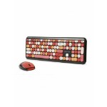 Беспроводной комплект клавиатура+мышь Smartbuy 666395AG с цв. клавишами черный