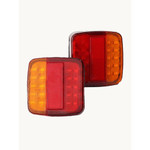 Фонари задние для прицепа с подсветкой номера светодиодный 2 штуки 12В