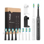 Xiaomi (Mi) Набор из двух электрических зубных щеток Bitvae D2 Daily Toothbrush (2 подставки  + 8 насадок + 2 колпачка для насадок) (D2+D2 Bundle B+W) GLOBAL, 1x белая + 1x черная D2+D2 Bundle (B+W)