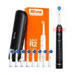 Xiaomi (Mi) Электрическая зубная щетка Bitvae R2 Rotary E- Toothbrush (Футляр +  8 насадок + колпачок для насадок) (R2) GLOBAL, черная R2 Black