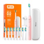 Xiaomi (Mi) Электрическая зубная щетка Bitvae D2 Daily Toothbrush (Футляр + подставка  + 8 насадок + колпачок для насадок , до 60 дней без подзарядки) (D2 + Case + 8 Heads ) GLOBAL, розовая D2 + Case + 8 Heads Pink