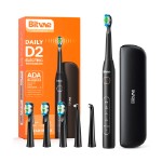 Xiaomi (Mi) Электрическая зубная щетка Bitvae D2 Daily Toothbrush (Футляр + подставка  + 4 насадки + колпачок для насадок + 2 internal brushheads) (D2 + Case) GLOBAL, черная D2 + Case Black