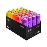 Xiaomi (Mi) Батарейки алкалиновые Cuktech ZMI Rainbow типа AA (уп.24 шт.) (B08) разноцветные B08 Colors