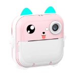 Детская камера c печатью фотографий Kid Joy, 200DPI, Bluetooth 5.1, поддержка приложения, RGB подсветка (Q5) русская инструкция, розовая Q5 Pink