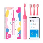 Xiaomi (Mi) Электрическая зубная щетка для детей Bitvae Smart K7S Kids Electric Toothbrush с поддержкой прилоложения для смартфонов (4 насадки) (K7S) GLOBAL, розовая K7S Pink