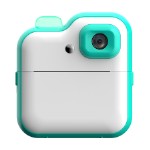 Детская камера c печатью фотографий Kid Joy, 200DPI, Bluetooth 5.1, поддержка приложения, 2,4'' IPS экран, RGB подсветка (Q6) русская инструкция, бирюзовая Q6 Light Green