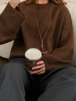 Свитер вязаный оверсайз