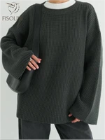 Свитер с широкими рукавами английская вязка