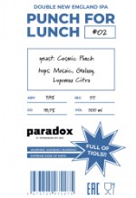 Пиво Paradox Brewery Punch For Lunch №2 (Банка 0.5)