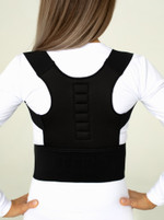 Усиленный корректор осанки ЛЮКС черный BIOMAG - BIOMAGNETIC