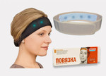 Магнитная повязка на голову (бежевая) оптом | BIOMAG - БИОМАГ
