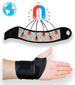 Турмалиновая повязка-фиксатор для запястья с магнитными вставками оптом